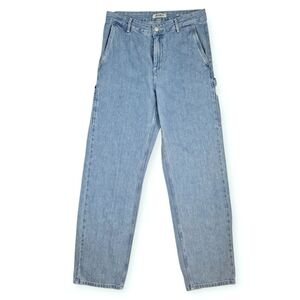 Carhartt WIP Pierce Pant Relaxed Straight Jeans Womens 26 Light Wash Denim